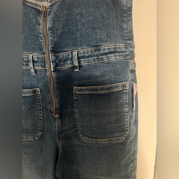 AE Stretch Denim Flare Overall - Picture 7 of 8